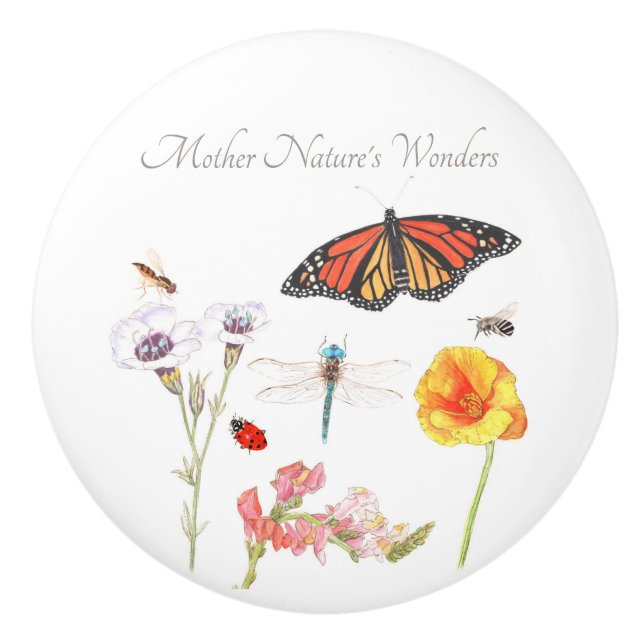 Pomo De Cerámica Las maravillas de la madre naturaleza (Anverso)