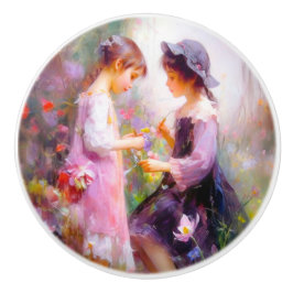 Pomo De Cerámica Lavanda