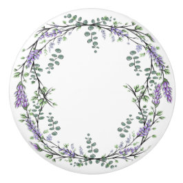 Pomo De Cerámica Lavanda y Eucalipto