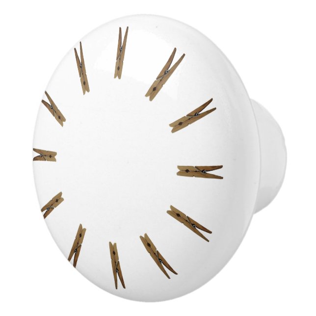 Pomo De Cerámica Lavandería Clothespins (Derecha)