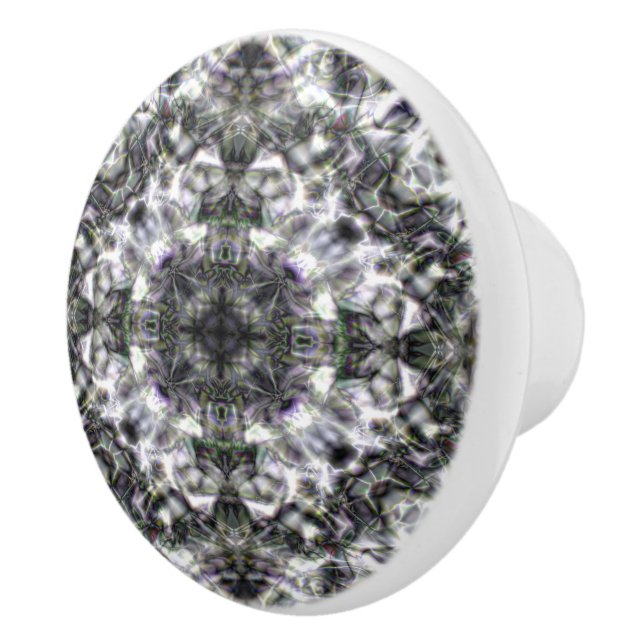 Pomo De Cerámica Lazo plateado (Derecha)