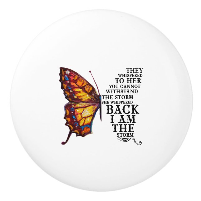 Pomo De Cerámica Le Susurraron Que No Podías Soportar. (Anverso)