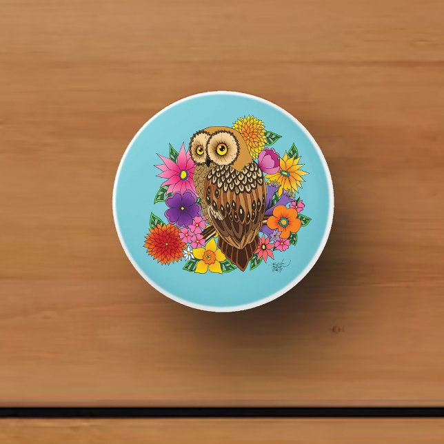 Pomo De Cerámica Lechuza Bouquet (Subido por el creador)