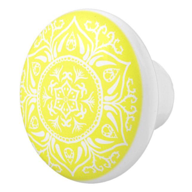 Pomo De Cerámica Lemon Mandala (Derecha)