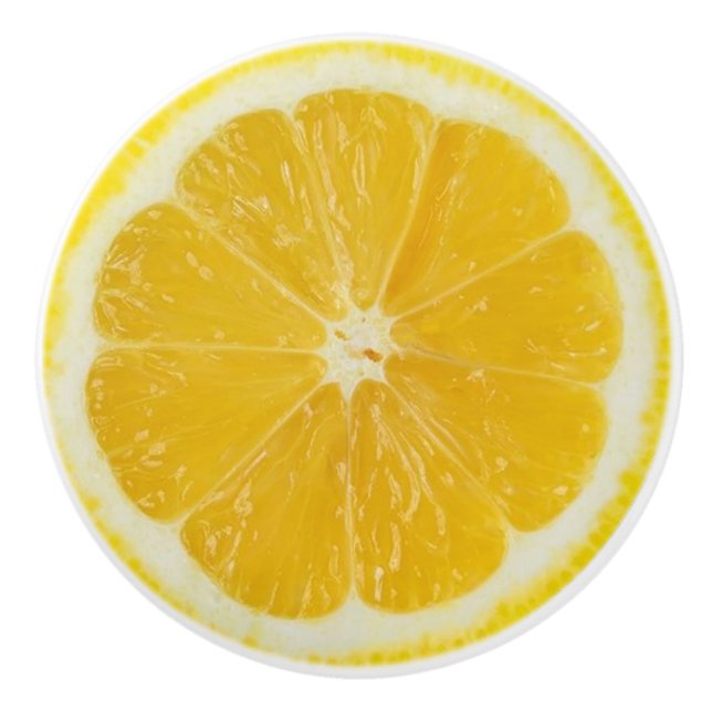 Pomo De Cerámica Lemon Slice (Anverso)