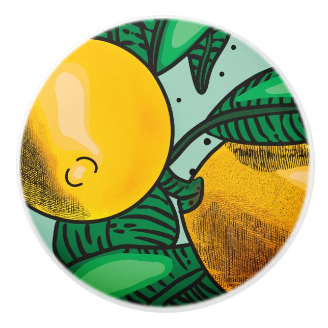 Pomo De Cerámica Lemones adorables (Anverso)