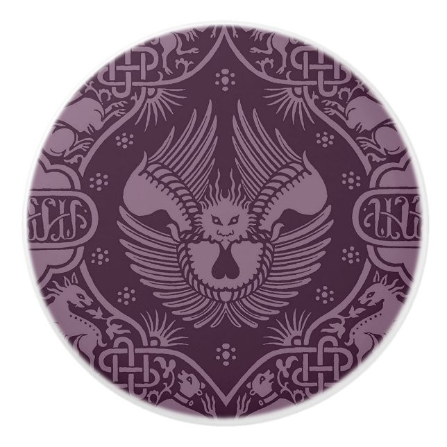 Pomo De Cerámica León alado medieval (Anverso)