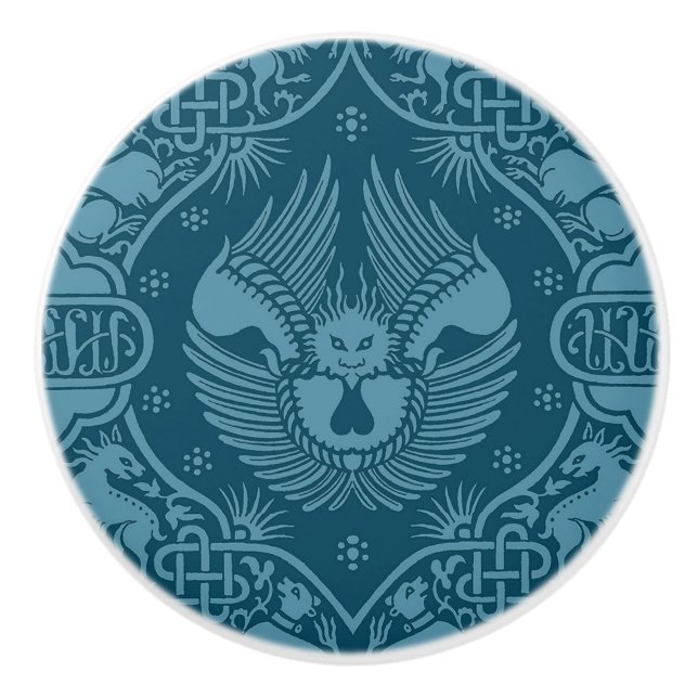 Pomo De Cerámica León alado medieval (Anverso)