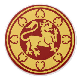 Pomo De Cerámica León medieval