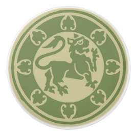 Pomo De Cerámica León medieval