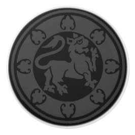 Pomo De Cerámica León medieval