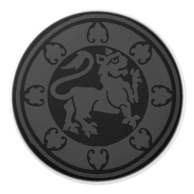 Pomo De Cerámica León medieval (Anverso)