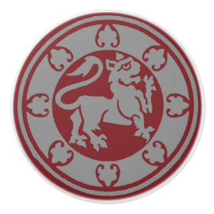Pomo De Cerámica León medieval