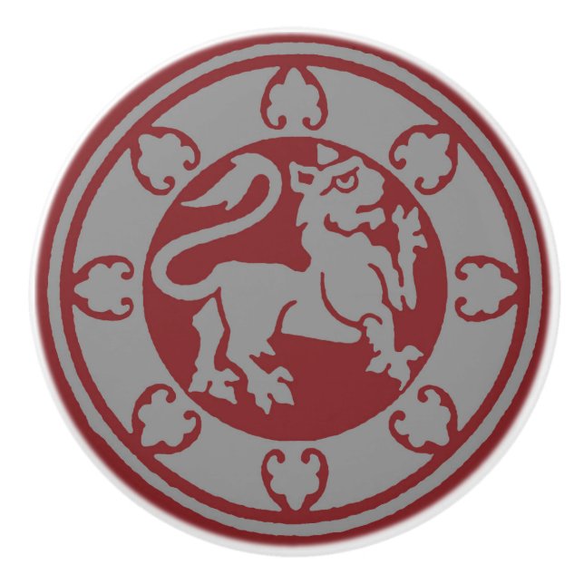 Pomo De Cerámica León medieval (Anverso)