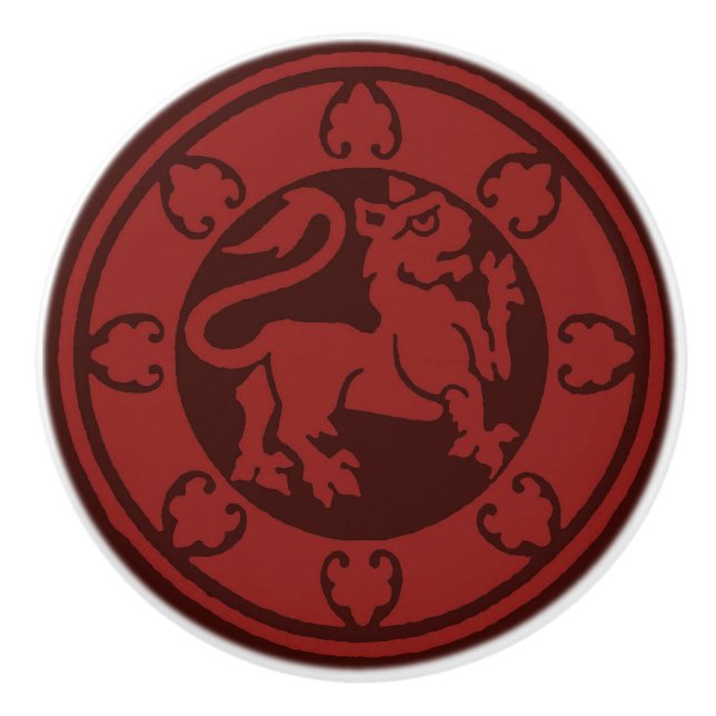 Pomo De Cerámica León medieval (Anverso)