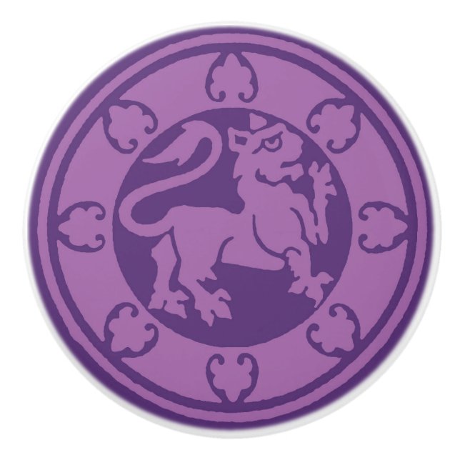 Pomo De Cerámica León medieval (Anverso)