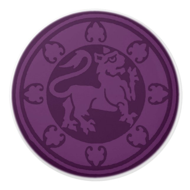 Pomo De Cerámica León medieval (Anverso)