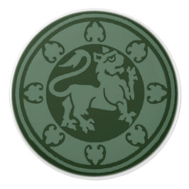 Pomo De Cerámica León medieval