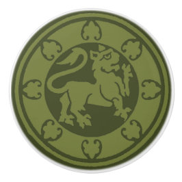 Pomo De Cerámica León medieval