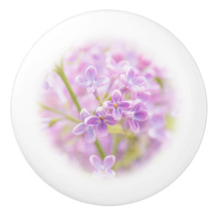 Pomo De Cerámica Lilac Flowers Mist