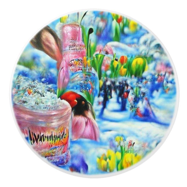 Pomo De Cerámica Lilly (Anverso)