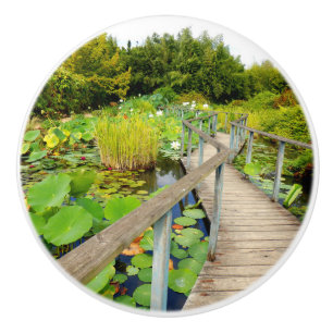 Pomo De Cerámica Lily Pond Ceramic Knob