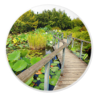 Pomo De Cerámica Lily Pond Ceramic Knob