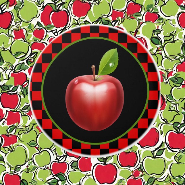 Pomo De Cerámica linda cocina de manzanas Country (Subido por el creador)