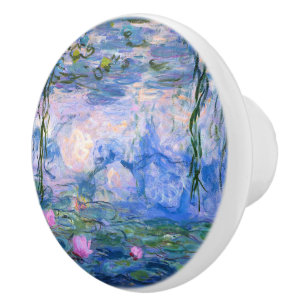 Pomo De Cerámica Lirios de agua