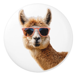 Pomo De Cerámica Llama suave con gafas de sol encendidas