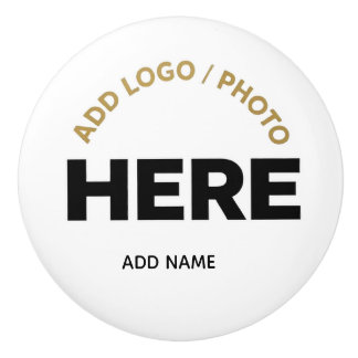 Pomo De Cerámica Logotipo personalizado Foto y nombre personalizabl