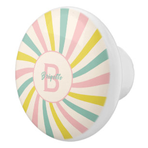 Pomo De Cerámica 'Lollypop Vibes', puerta de pasteles retro