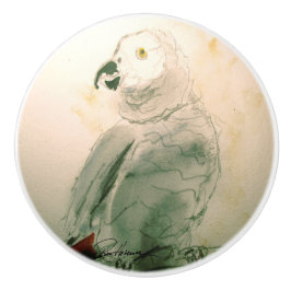 Pomo De Cerámica Loro. ... ...