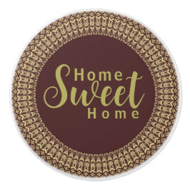 Pomo De Cerámica Los elementos florales de los árabes de la fronter