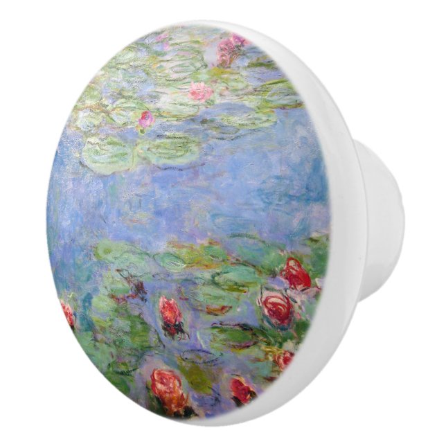 Pomo De Cerámica Los lirios de agua de Claude Monet (Derecha)