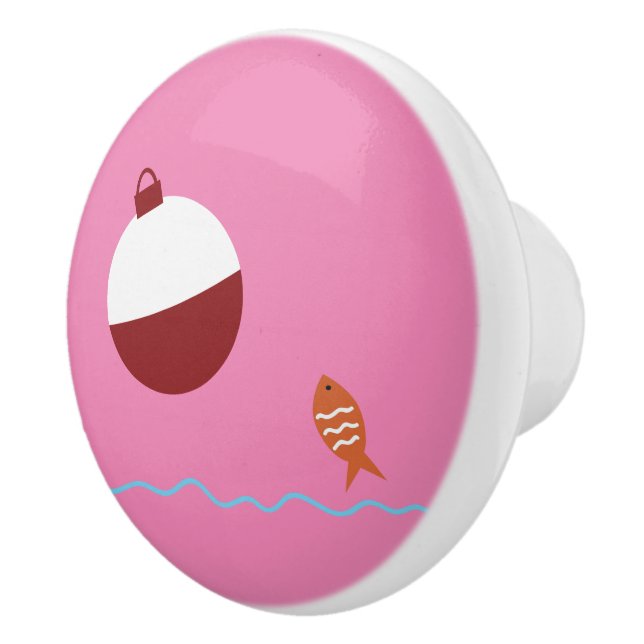 Pomo De Cerámica Los niños pescan y ceben (Derecha)