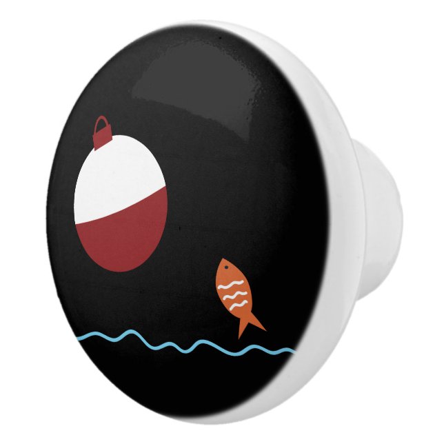 Pomo De Cerámica Los niños pescan y ceben (Derecha)