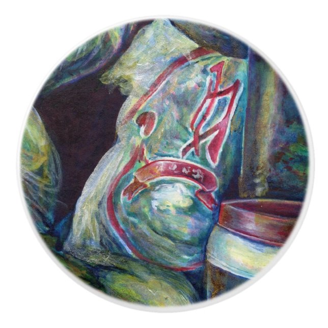 Pomo De Cerámica Los sabores secos de Singapur (Anverso)