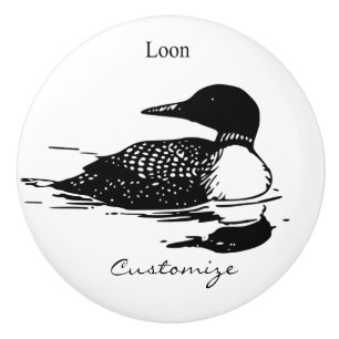Pomo De Cerámica Lote Natación Bird Art Thunder_Cove