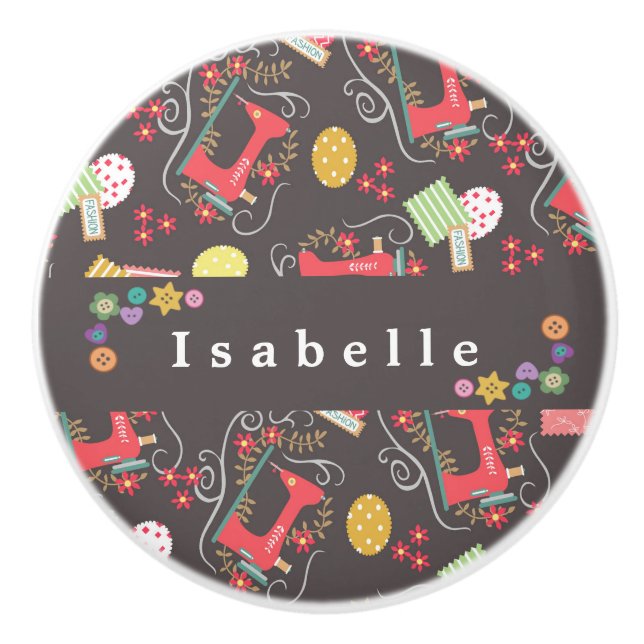 Pomo De Cerámica Love Swing Machine Brown (Anverso)