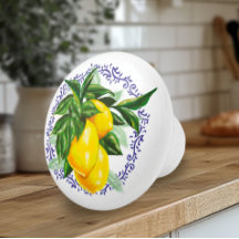 Lovely Lemons & Blue Toile