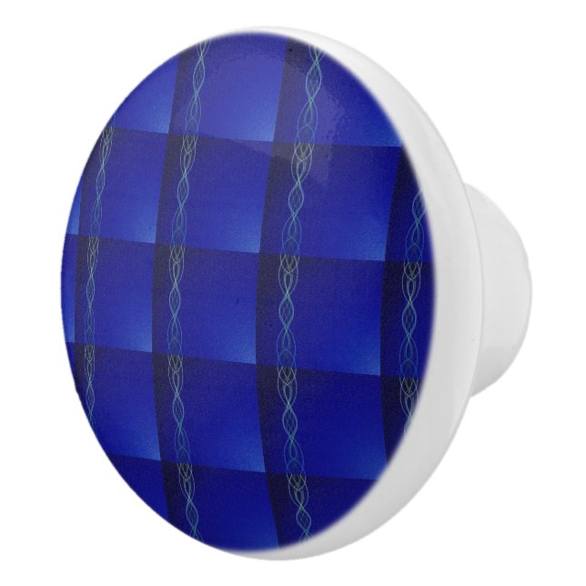 Pomo De Cerámica Luces azul marino (Derecha)