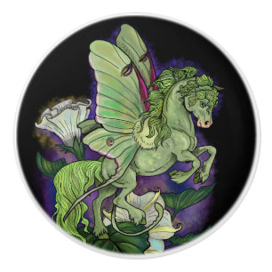 Pomo De Cerámica Luna Moonduster Moth Horario Tejido de Cerámica