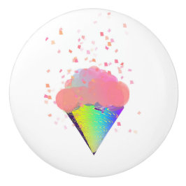 POMO DE CERÁMICA LUSCIOSO CONO DE CREMA DE HIELO