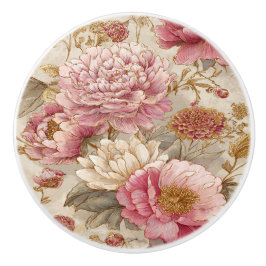 Pomo De Cerámica Luxury Vintage Indira Floral