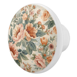 Pomo De Cerámica Luxury Vintage Indira Floral