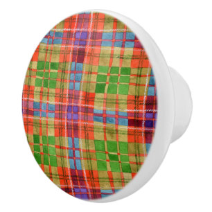 Pomo De Cerámica MAC RAE TARTAN Knob cerámico