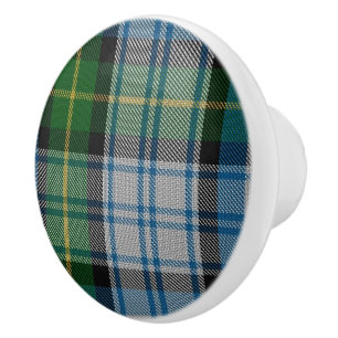 Pomo De Cerámica MacNeil Clan Tartan Plaid Drawer Pull
