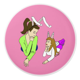 Pomo De Cerámica madres e hijas