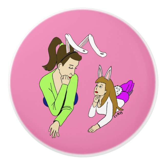 Pomo De Cerámica madres e hijas (Anverso)